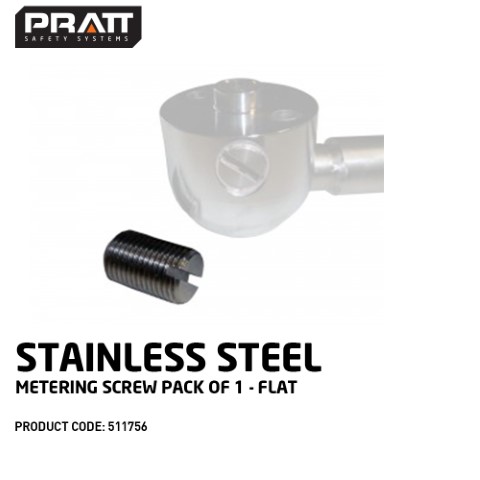 PRATT STAINLESS STEEL METERING SCREW PACK OF 1 - FLAT 